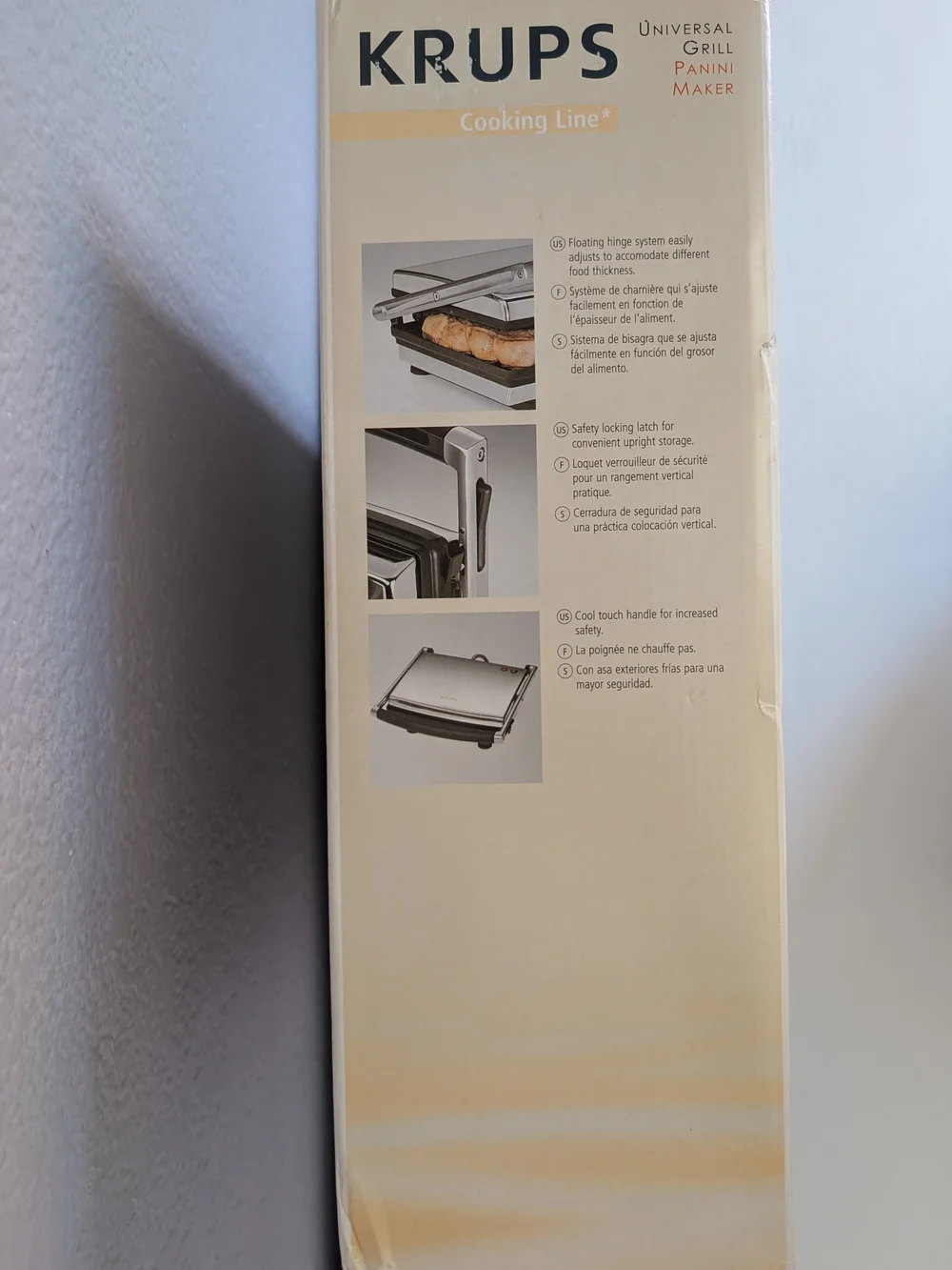 KRUPS Stainless Steel Universal Grill Panini Maker - Silver